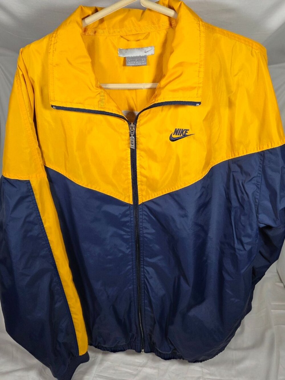 Vintage 90s Nike Silver Tag Colorblock Windbreaker Full Zip Jacket - Men's Large